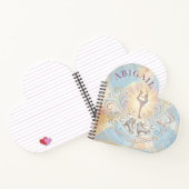 Elegant Winter Ice Skating Birthday  ノートブック (内部)