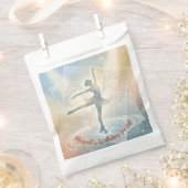 Elegant Winter Ice Skating Birthday  フェイバーバッグ (クリップ留めされた状態)