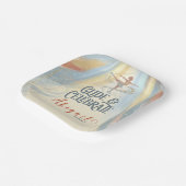 Elegant Winter Ice Skating Birthday Invitation  ペーパープレート (傾斜あり)