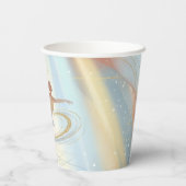 Elegant Winter Ice Skating Birthday Invitation 紙コップ (裏面)