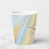 Elegant Winter Ice Skating Birthday Invitation 紙コップ (正面)