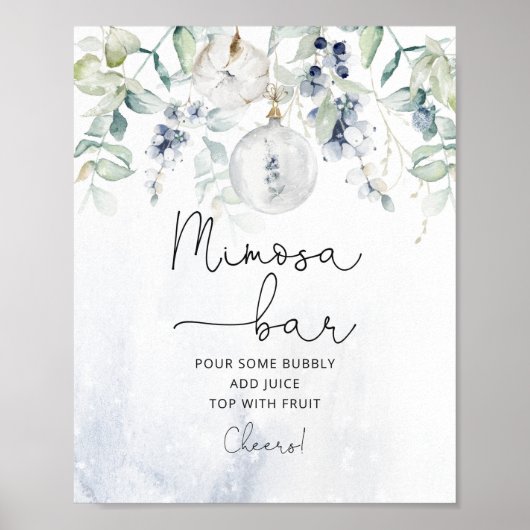 Elegant winter Mimosa bar ポスター (正面)