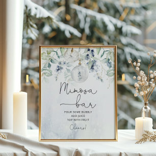 Elegant winter Mimosa bar ポスター