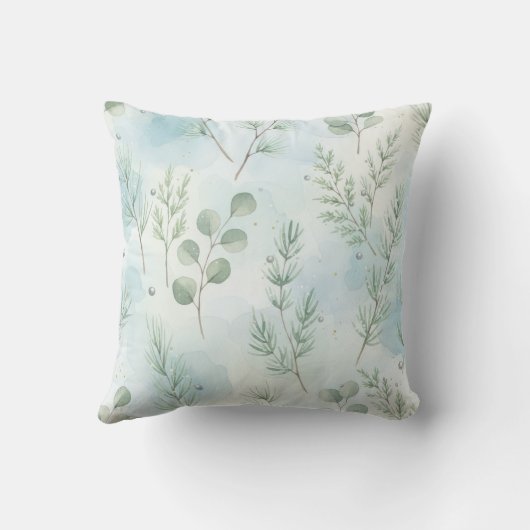 Elegant Winter Monogram  クッション (裏面)