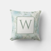 Elegant Winter Monogram  クッション (正面)