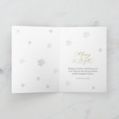 Elegant Winter Mountain Christmas シーズンカード (内部)