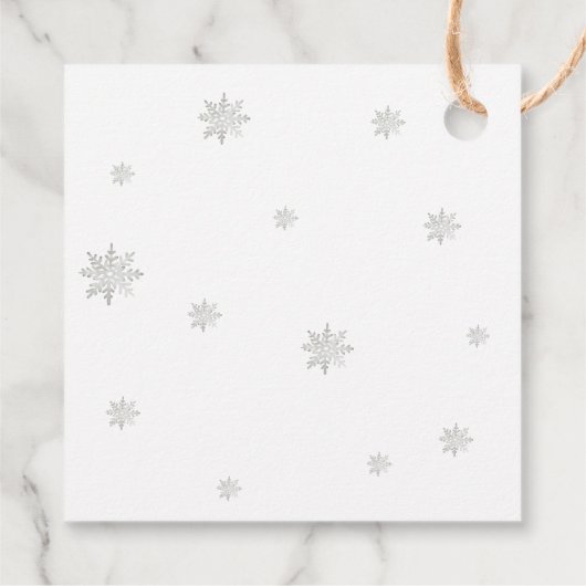 Elegant Winter Mountain Christmas フェイバータグ (裏面)