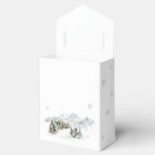 Elegant Winter Mountain Christmas フェイバーボックス (オープン)