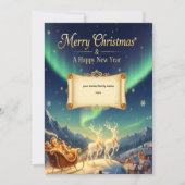 Elegant Winter Scene Personalized Christmas Greeti (正面)