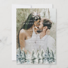 Elegant Winter Snow | Christmas Wedding Invitation 招待状