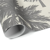 Elegant Winter Snowflake Monochromatic Christmas ラッピングペーパー (ロールコーナー)