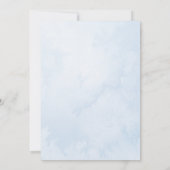 Elegant Winter Snowy Mountain Landscape Wedding 招待状 (裏面)