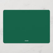 Elegant Wintry Foliage Winter Wedding 招待状 (裏面)