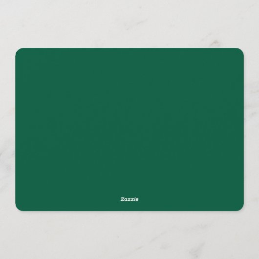 Elegant Wintry Foliage Winter Wedding 招待状 (裏面)