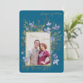 Elegant Wintry Foliage Winter Wedding 招待状 (スタンド正面)