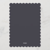 Elegant Wintry Foliage Winter Wedding 招待状 (裏面)