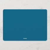 Elegant Wintry Foliage Winter Wedding 招待状 (裏面)