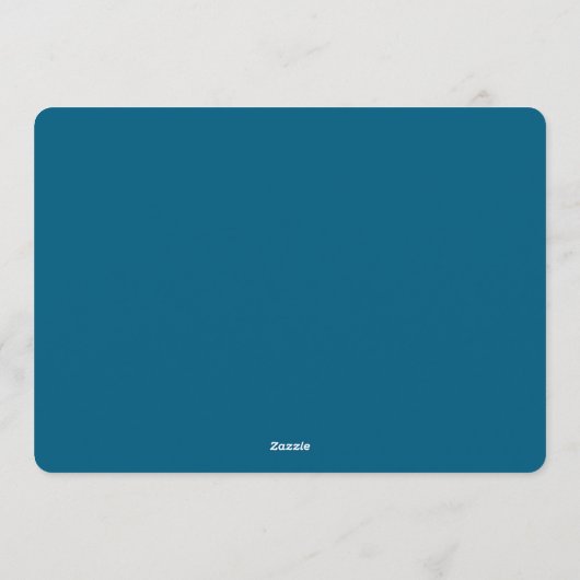 Elegant Wintry Foliage Winter Wedding 招待状 (裏面)