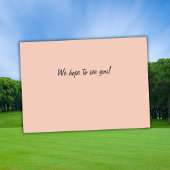 Elegant Woman Golf Player Swinging 50th Birthday 招待状