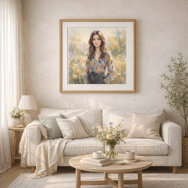 Elegant Woman Impressionist Style Art  ポスター