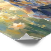 Elegant Woman Impressionist Style Art  ポスター (角)