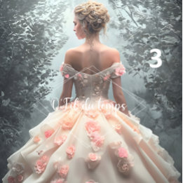 Elegant Woman in Opulent Ball Gown  薄葉紙