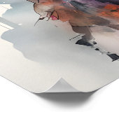 Elegant Woman in Vibrant Attire Poster ポスター (角)