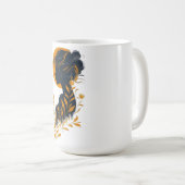 Elegant Woman Silhouette Art Mug コーヒーマグカップ (正面右)