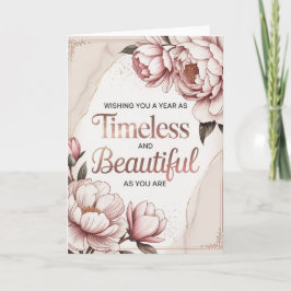 Elegant Women’s Birthday カード