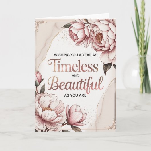 Elegant Women’s Birthday カード (正面)