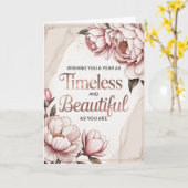 Elegant Women’s Birthday カード (黄色い花)