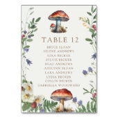 Elegant Woodland | Forest Wedding テーブルナンバー (裏面)