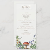 Elegant Woodland | Forest Wedding Menu (正面/裏面)