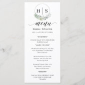 Elegant Wreath Monogram Wedding  メニュー (正面)