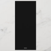 Elegant Wreath Monogram Wedding Menu 招待状 (裏面)