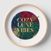 Elegant Wrist Watch with "Cozy Luxe Vibes" Design  壁時計 (正面)