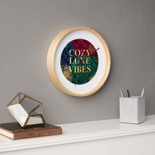 Elegant Wrist Watch with "Cozy Luxe Vibes" Design  壁時計 (オフィス)