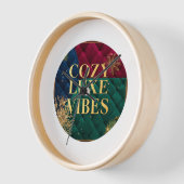 Elegant Wrist Watch with "Cozy Luxe Vibes" Design  壁時計 (傾斜)