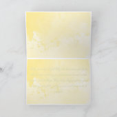 Elegant Yellow 2 Floral Happy Birthday Card サンキューカード (内部)