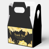 Elegant Yellow and Gold Flowers Birthday Party フェイバーボックス (オープン)