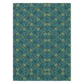 Elegant Yellow and Teal Floral Pattern Design テーブルクロス (正面)