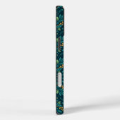 Elegant Yellow and Teal Floral Pattern Design Case-Mate iPhoneケース (裏面 / 右)