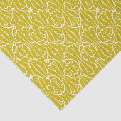 Elegant Yellow Art Deco Pattern with Diamond Motif 薄葉紙 (詳細)