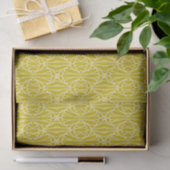 Elegant Yellow Art Deco Pattern with Diamond Motif 薄葉紙 (ギフト)