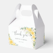 Elegant Yellow Baby Shower Favor Box フェイバーボックス (裏面サイド)