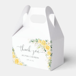 Elegant Yellow Baby Shower Favor Box フェイバーボックス