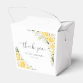 Elegant Yellow Baby Shower Favor Box フェイバーボックス (裏面サイド)