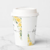 Elegant Yellow Baby Shower Paper Cup 紙コップ (左)