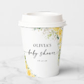 Elegant Yellow Baby Shower Paper Cup 紙コップ (裏面)