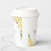 Elegant Yellow Baby Shower Paper Cup 紙コップ (左)